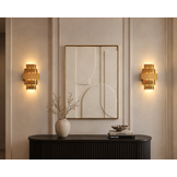 Wandlamp Lume Eterno - Brushed Gold - L20 x D12,5 x H27,5 cm