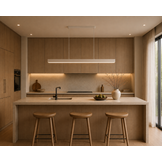 Hanglamp Vicenza - Recht | Beige - L120 cm
