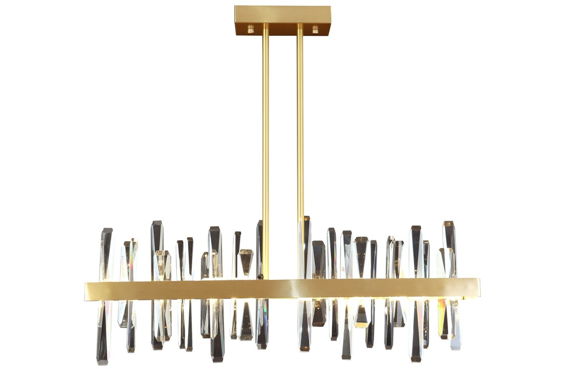 Hanglamp Altona  - Recht | goud - L100 x B20 cm