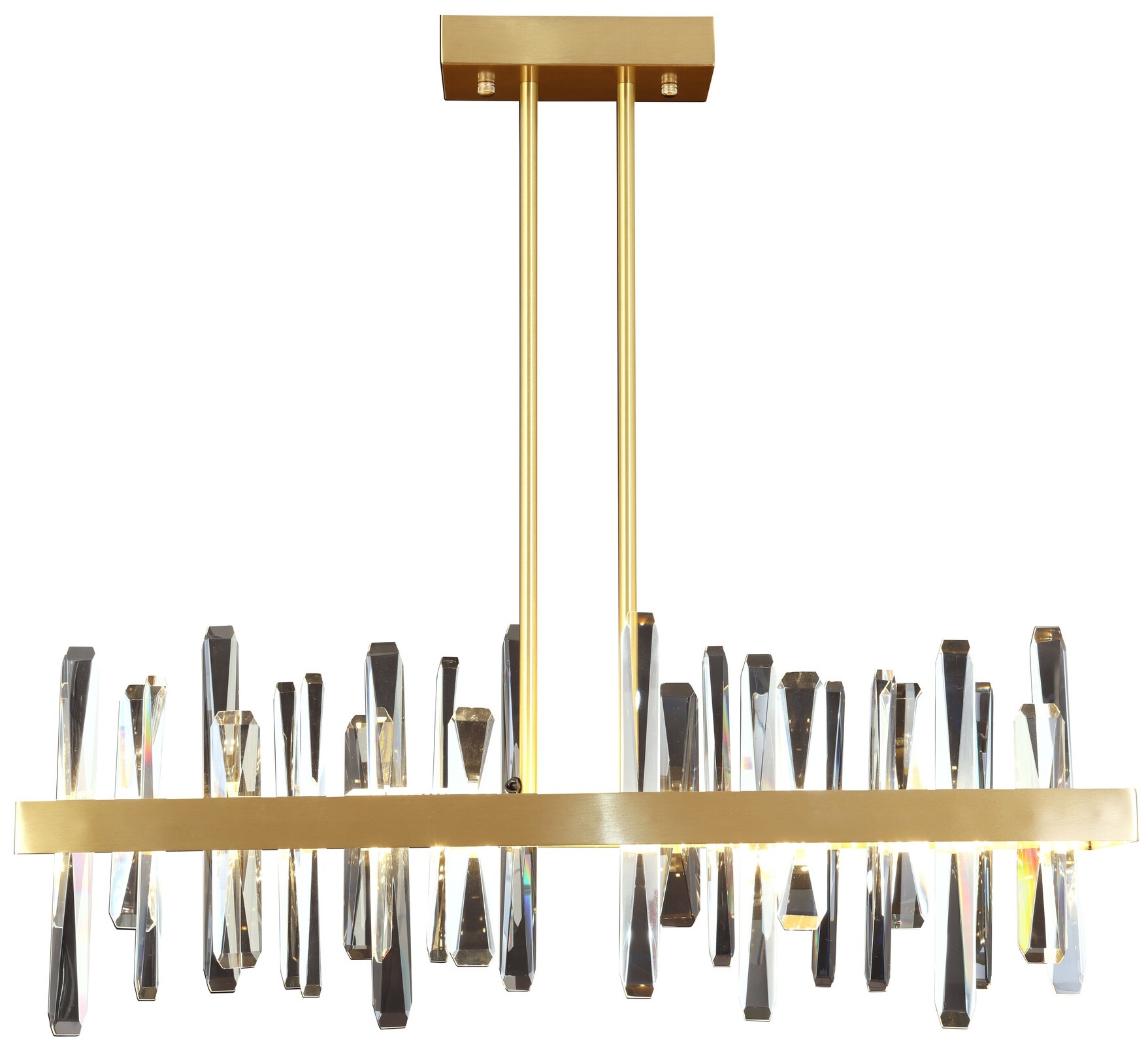 Hanglamp Altona  - Recht | goud - L100 x B20 cm