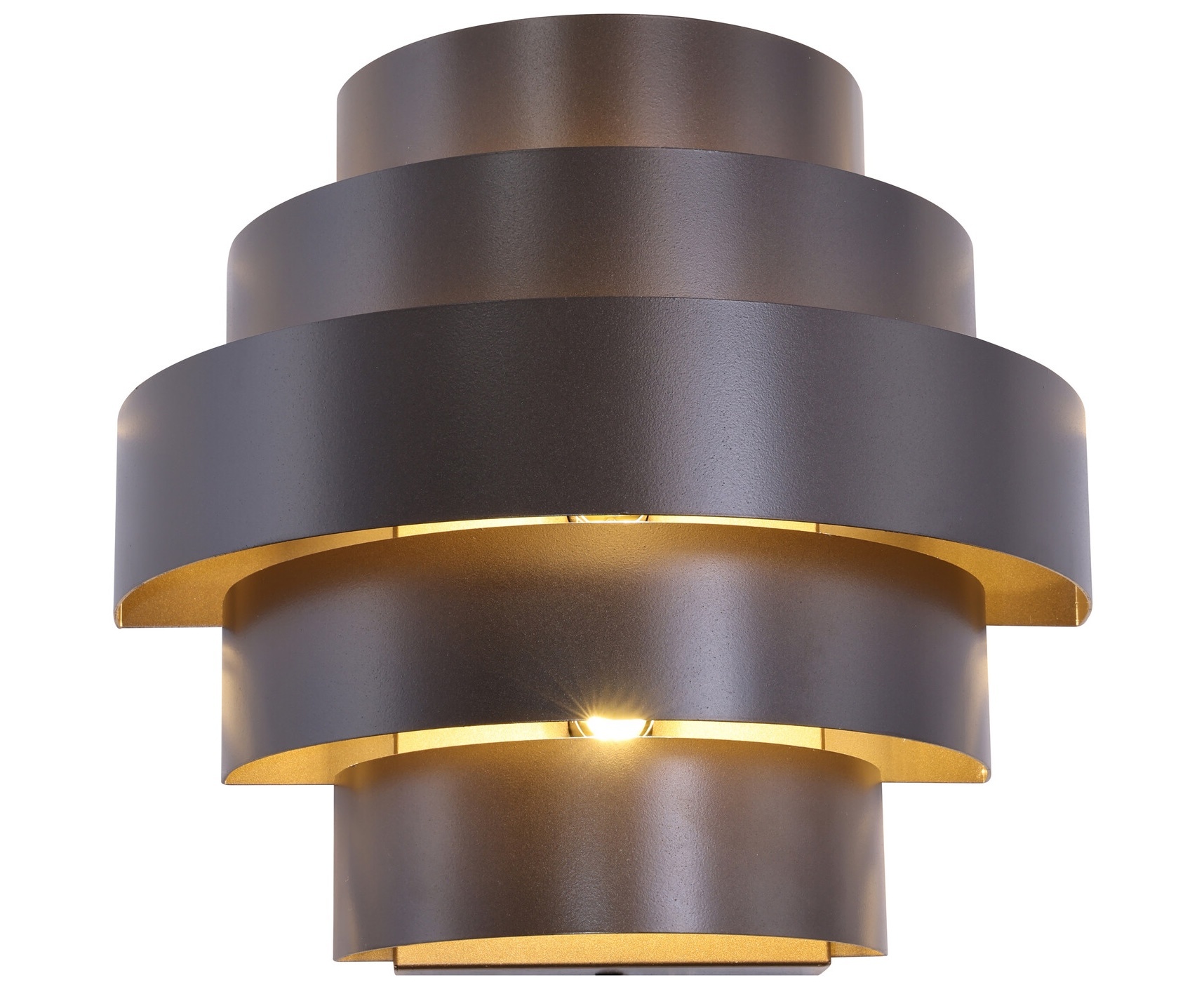 Wandlamp Gioco di Luce - Brons - L20 x D10,5 x H12,5 cm
