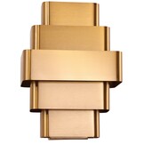 Wandlamp Lume Eterno - Brushed Gold - L20 x D12,5 x H27,5 cm