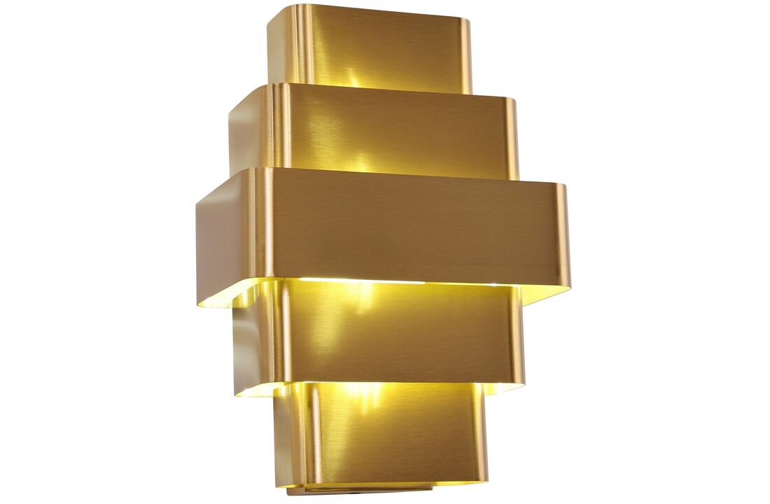 Wandlamp Lume Eterno - Brushed Gold - L20 x D12,5 x H27,5 cm