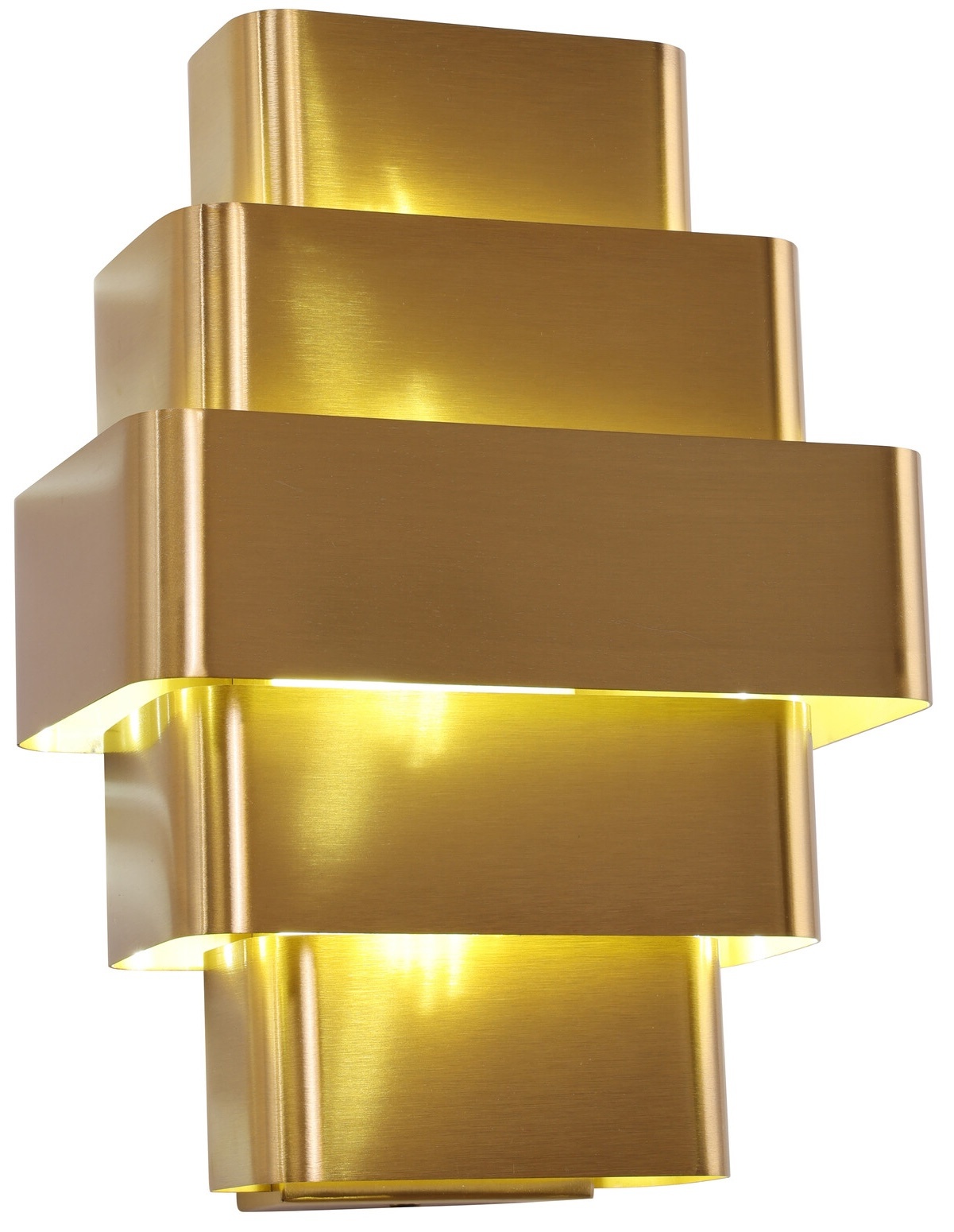 Wandlamp Lume Eterno - Brushed Gold - L20 x D12,5 x H27,5 cm