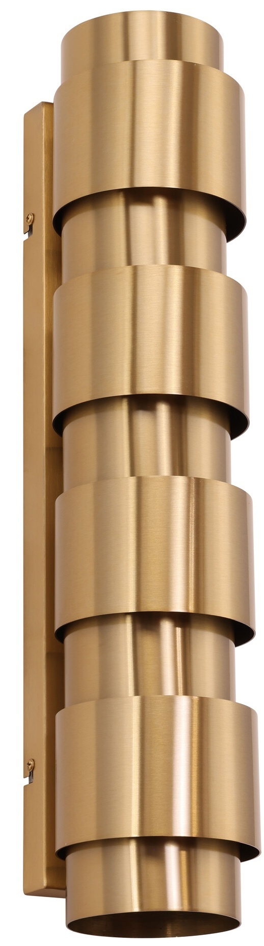Wandlamp Pisa Grande - Brushed Gold - Ø12 x H55 cm