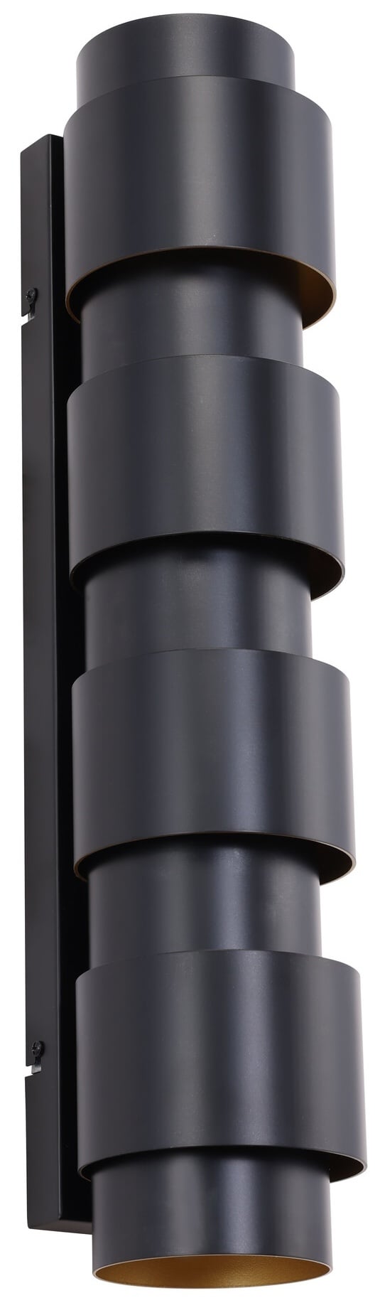 Wandlamp Pisa Grande - Zwart - Ø12 x H55 cm