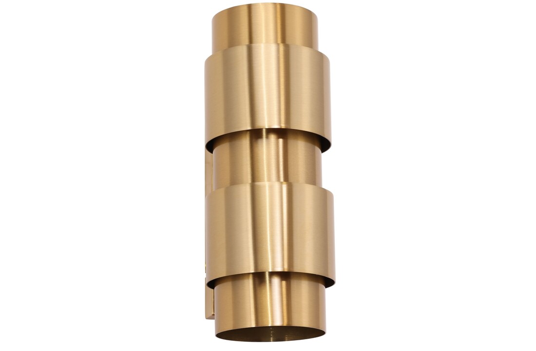 Wandlamp Pisa Mini - Brushed Gold - Ø12 x H30 cm