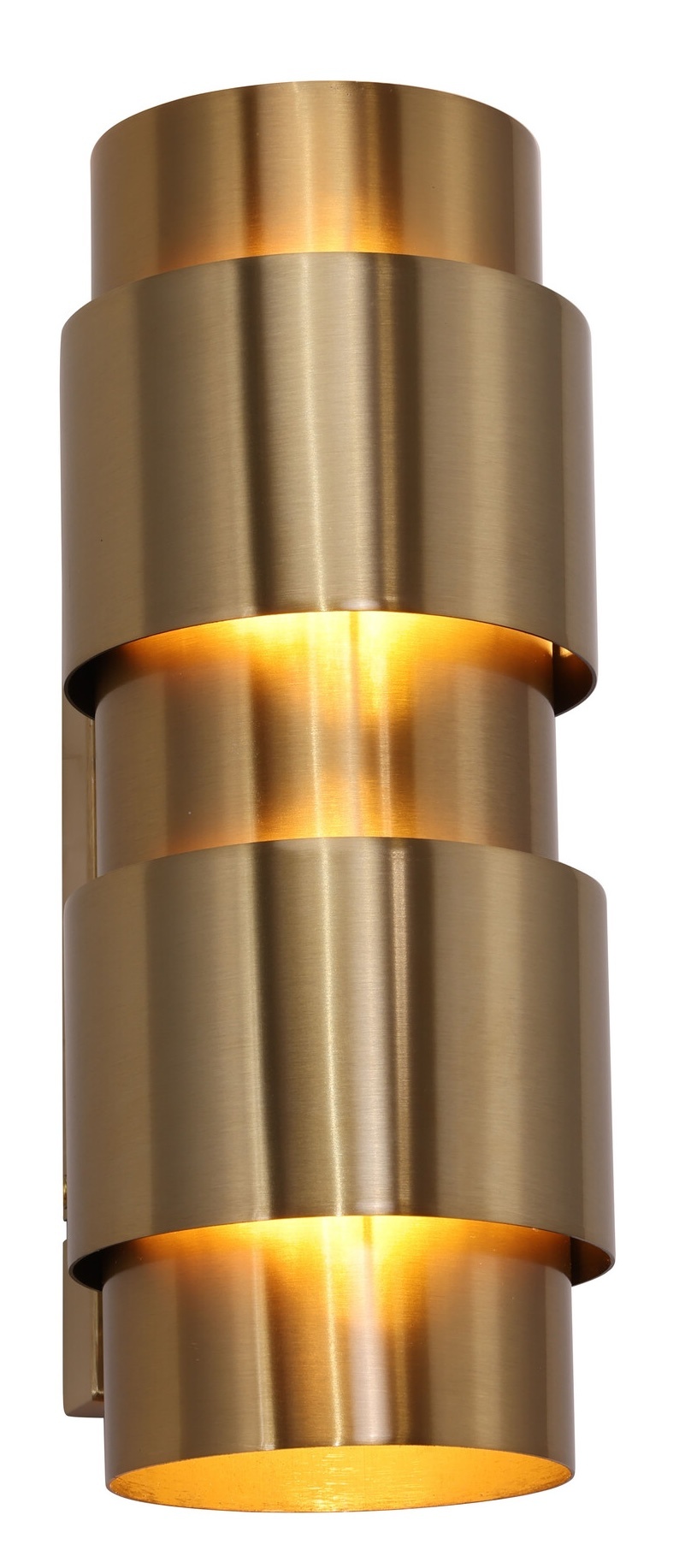 Wandlamp Pisa Mini - Brushed Gold - Ø12 x H30 cm