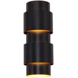 Wandlamp Pisa Mini - Zwart - Ø12 x H30 cm