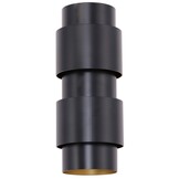 Wandlamp Pisa Mini - Zwart - Ø12 x H30 cm