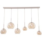 Hanglamp Adele - Beige - 6 lichts - Rechthoekig