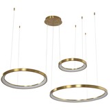 Design hanglamp Rings - Goud incl. Led