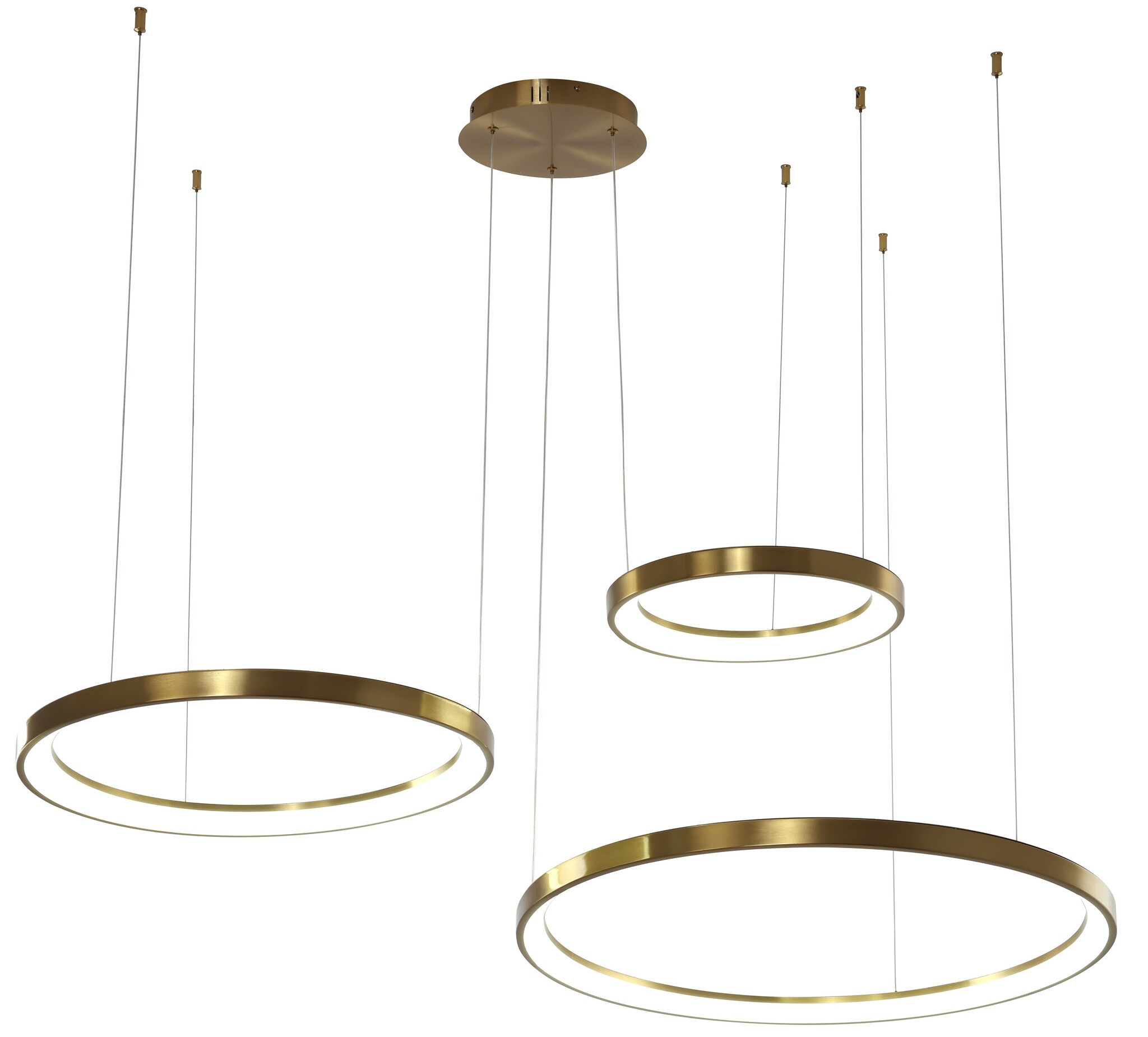 Design hanglamp Rings - Goud incl. Led