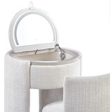 SOLÈNE Vanity - Make Up tafel - Incl. LED verlichting - White/Beige blad