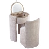 SOLÈNE Vanity - Make Up tafel - Incl. LED verlichting - Beige