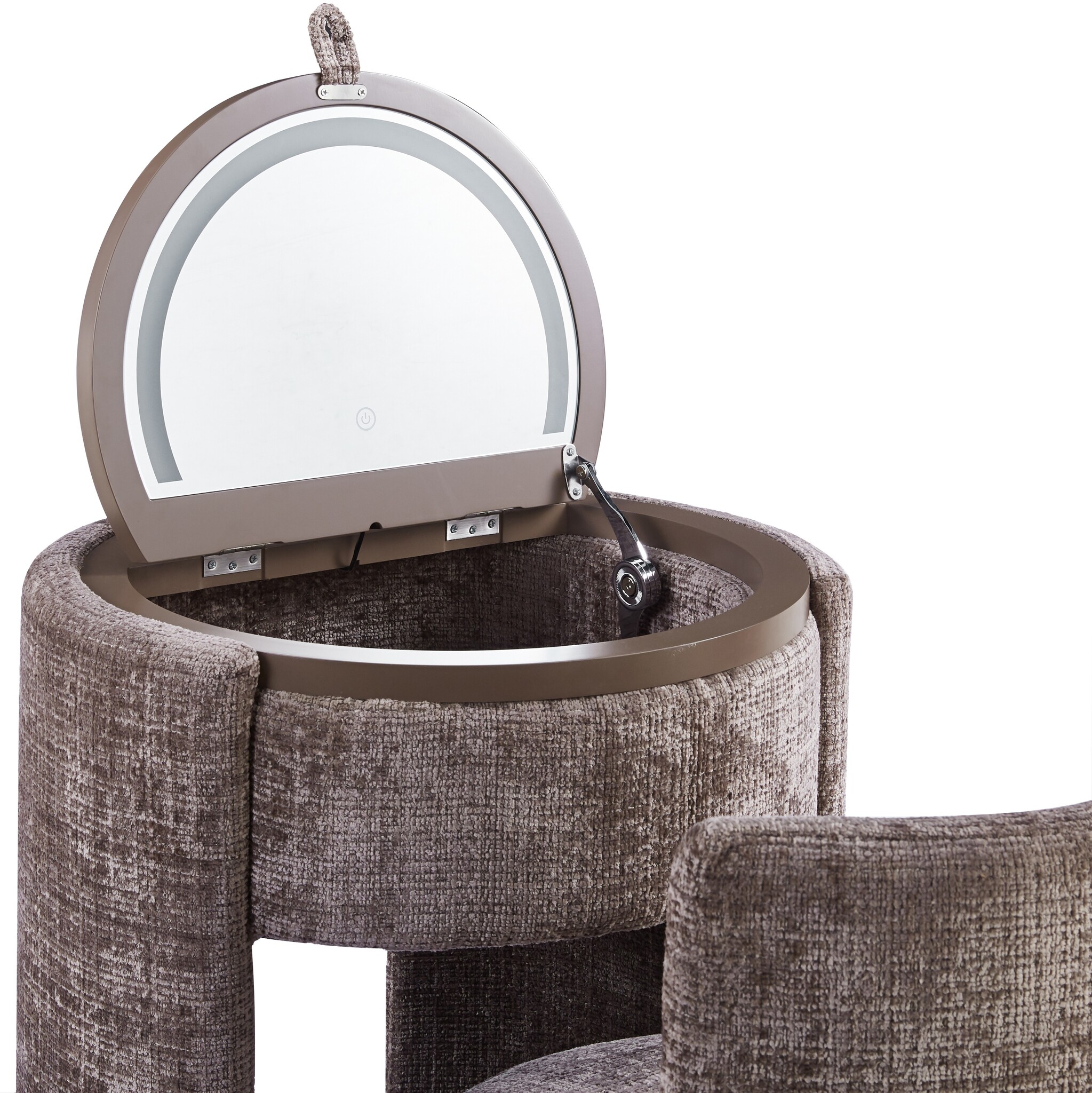 SOLÈNE Vanity - Make Up tafel - Incl. LED verlichting - Taupe Bruin