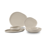Bricard Barles Serviesset 25 delig - Porselein - Taupe - Organisch