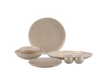 Bricard Belfort Serviesset 27 delig - Porselein - Taupe