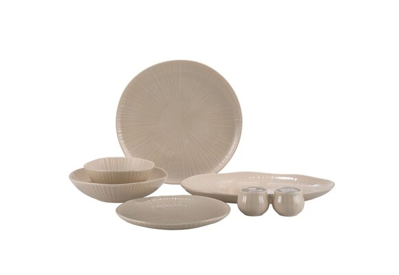 Bricard Belfort Serviesset 27 delig - Porselein - Taupe