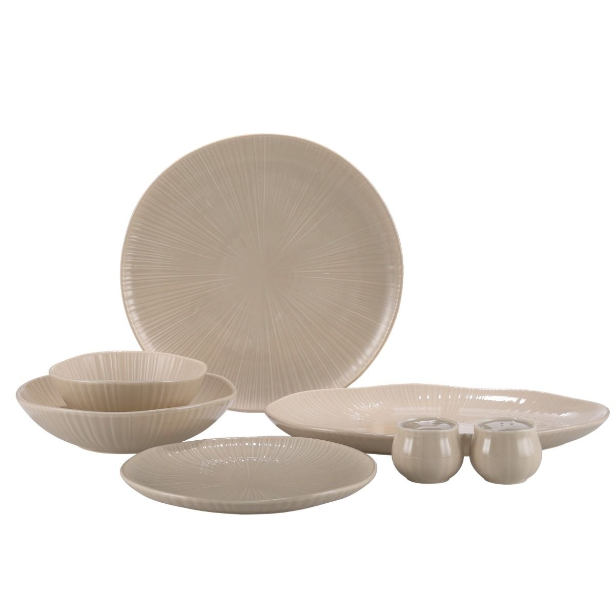 Bricard Belfort Serviesset 27 delig - Porselein - Taupe