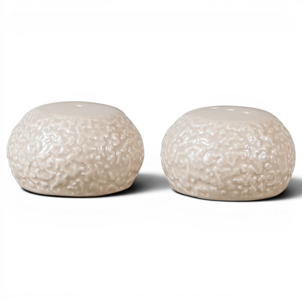 Bricard Barles Stone Serviesset 27 delig - Porselein - Wit/Taupe - Organisch
