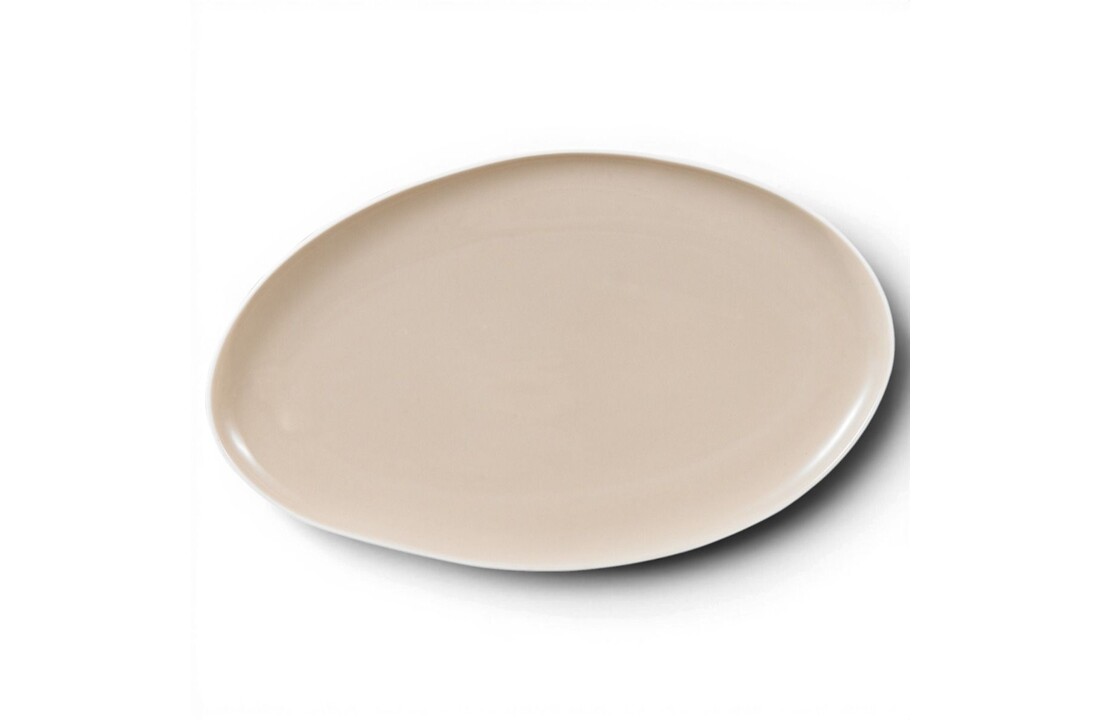 Bricard Barles Stone Serviesset 27 delig - Porselein - Wit/Taupe - Organisch