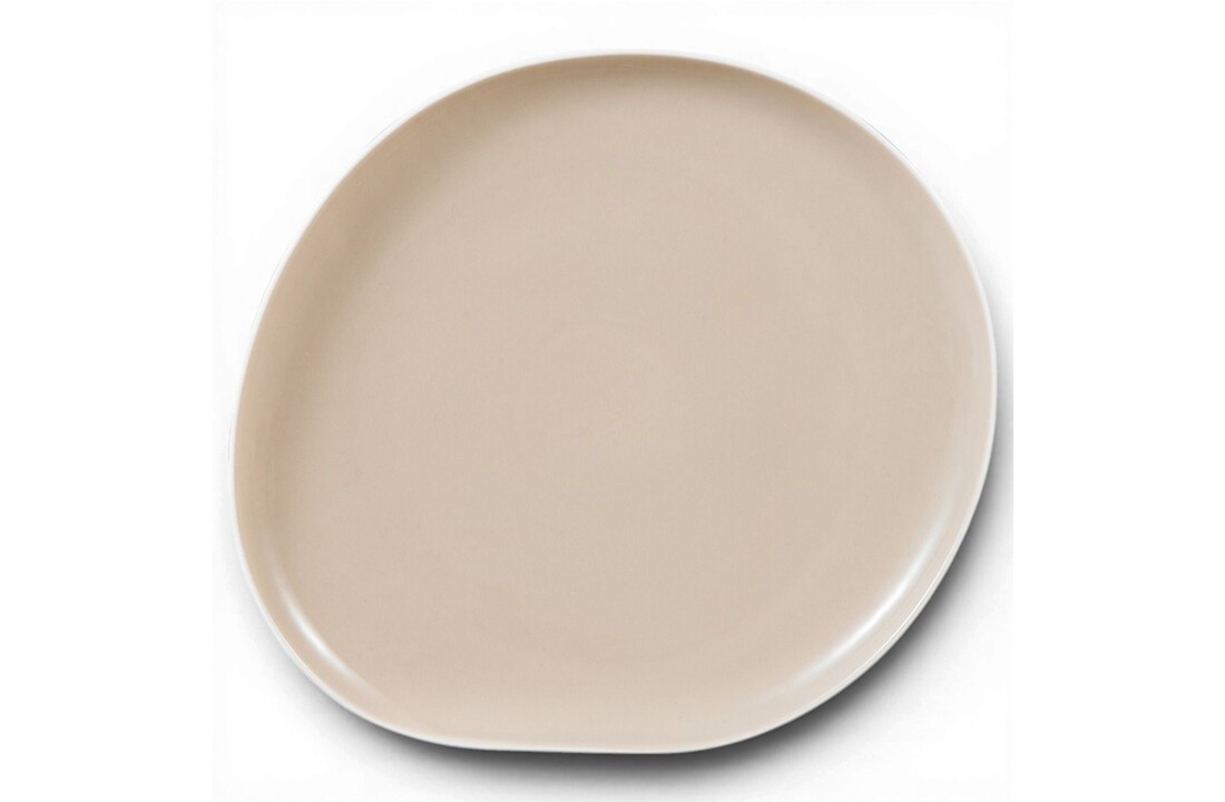 Bricard Barles Stone Serviesset 27 delig - Porselein - Wit/Taupe - Organisch