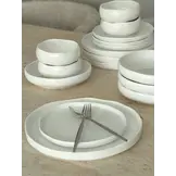 Diva Serviesset 24 delig - Porselein - Wit | 6 persoons