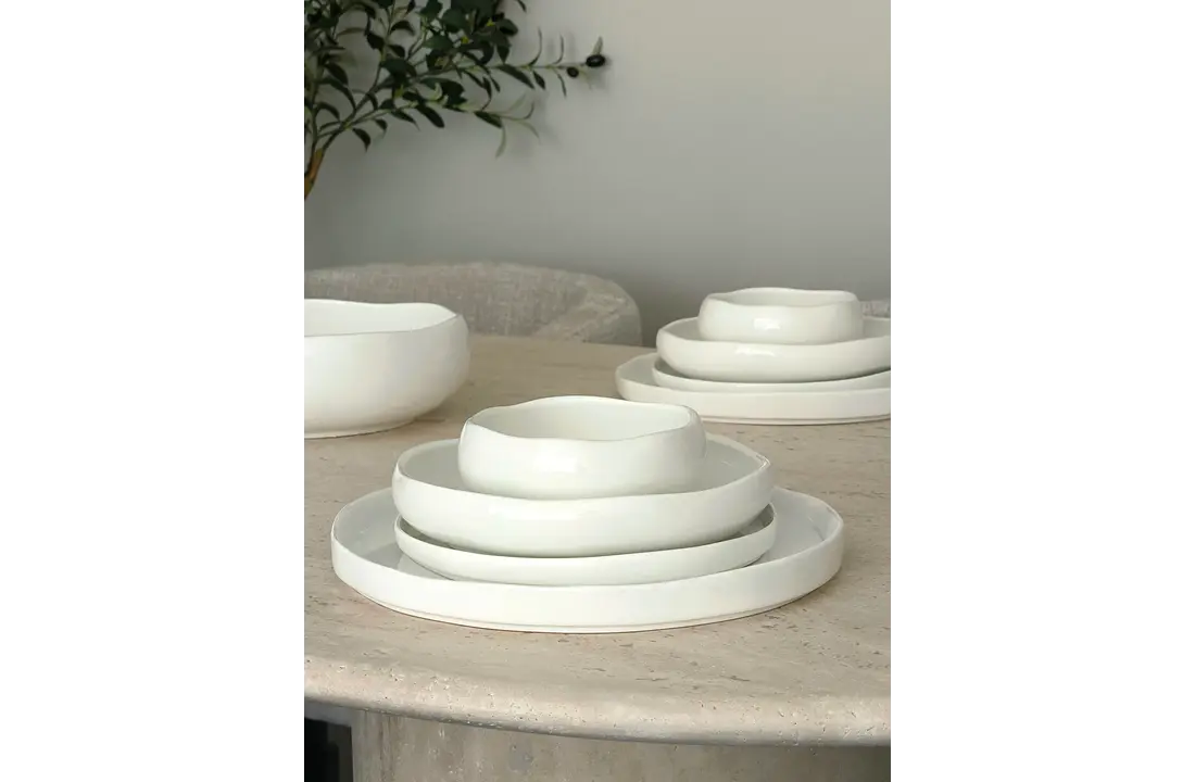 Diva Serviesset 24 delig - Porselein - Wit | 6 persoons