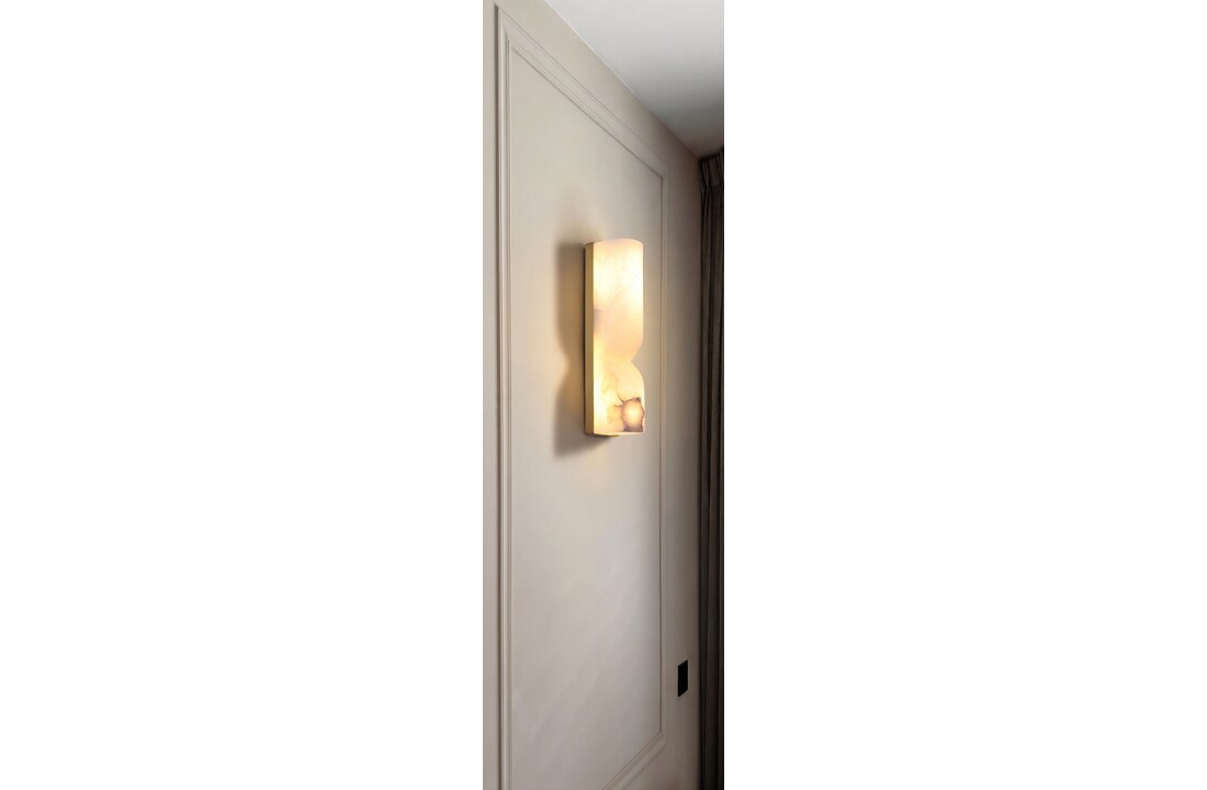 Wandlamp Marino Albast natuursteen H31