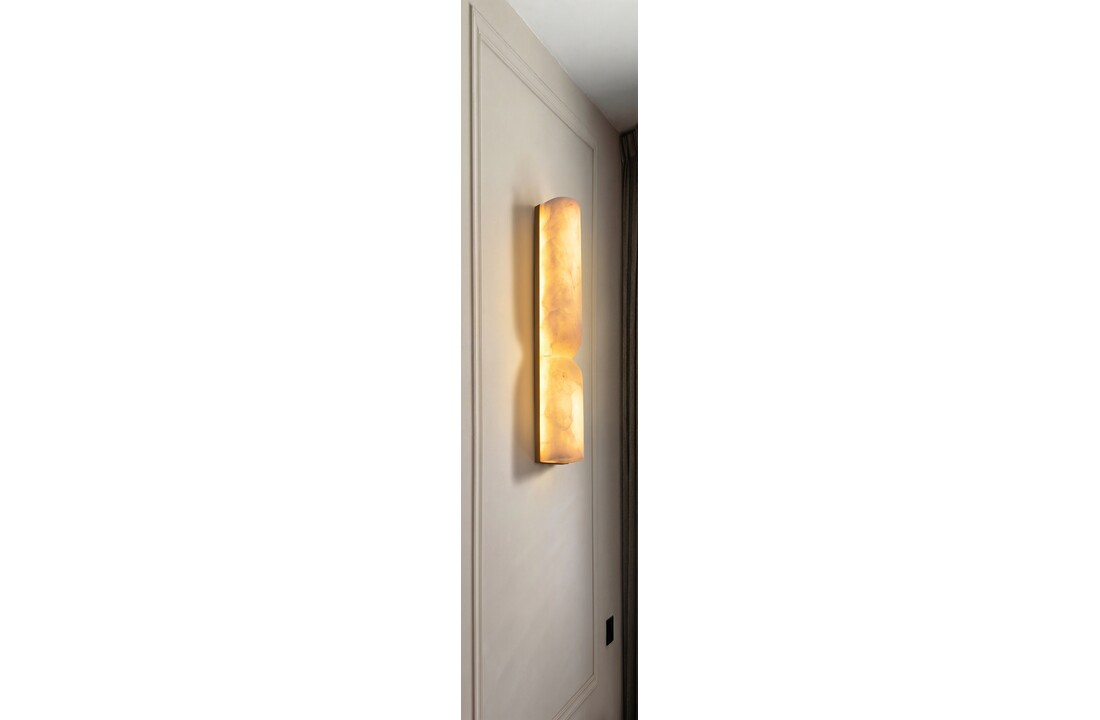 Wandlamp Marino Albast natuursteen H45