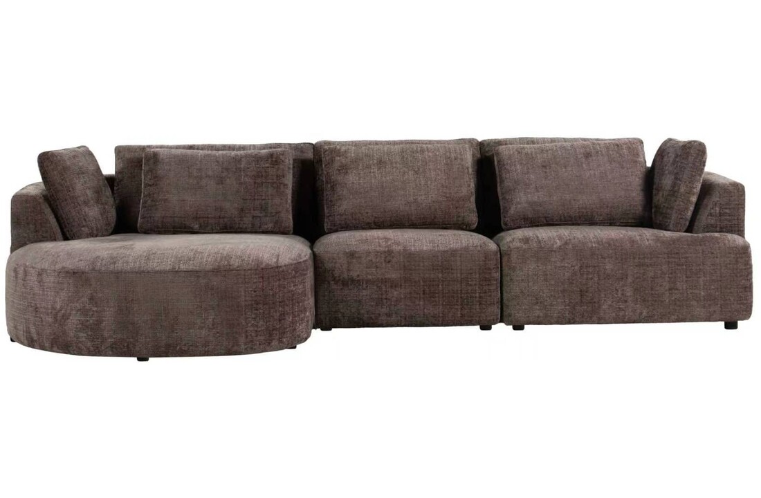 Loungebank Yuna Cremona 24 Taupe Bruin - Pocketvering