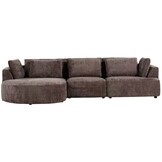 Loungebank Yuna Cremona 24 Taupe Bruin  - Pocketvering
