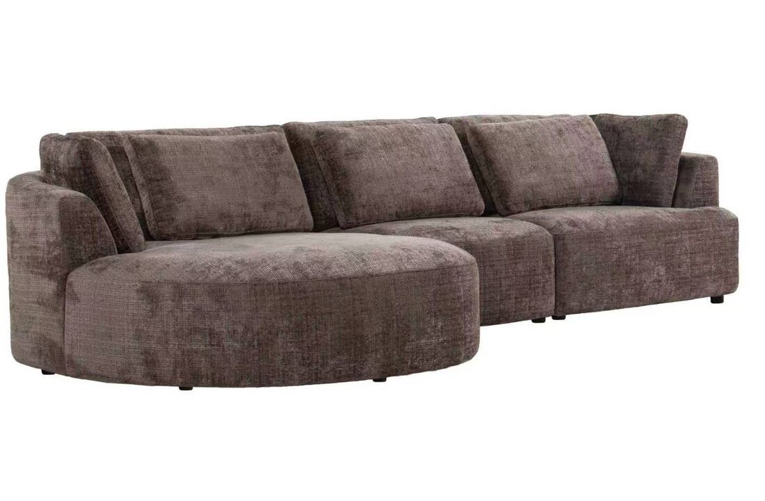 Loungebank Yuna Cremona 24 Taupe Bruin - Pocketvering