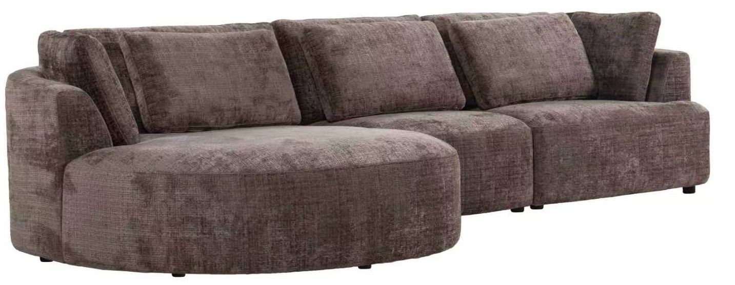 Loungebank Yuna Cremona 24 Taupe Bruin - Pocketvering