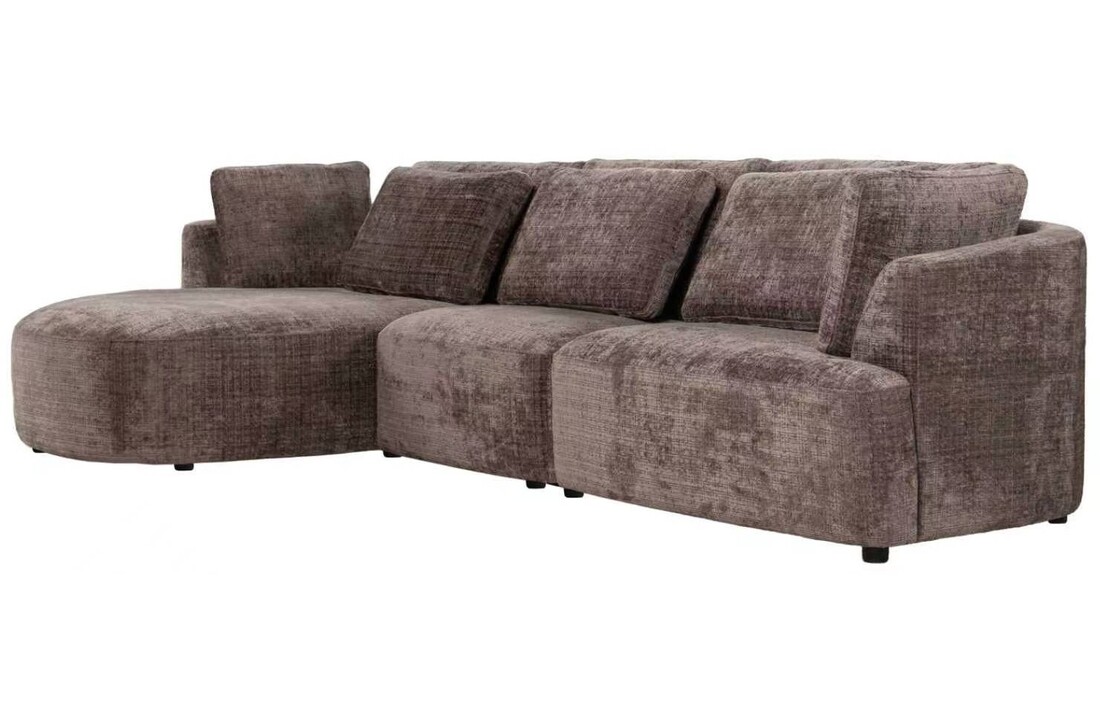 Loungebank Yuna Cremona 24 Taupe Bruin - Pocketvering