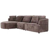 Loungebank Yuna Cremona 24 Taupe Bruin  - Pocketvering
