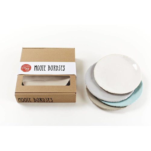 Mooi Door Mij Cake Plates Mix Blue