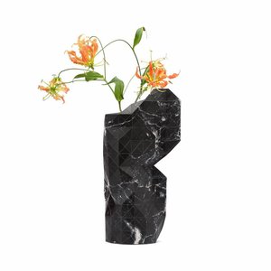 Pepe Heykoop Paper Vase Cover Marble Black Large