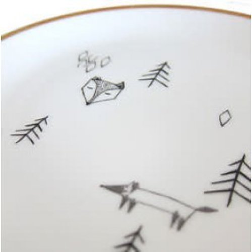 Porcelain Stickers Fox in the Forest