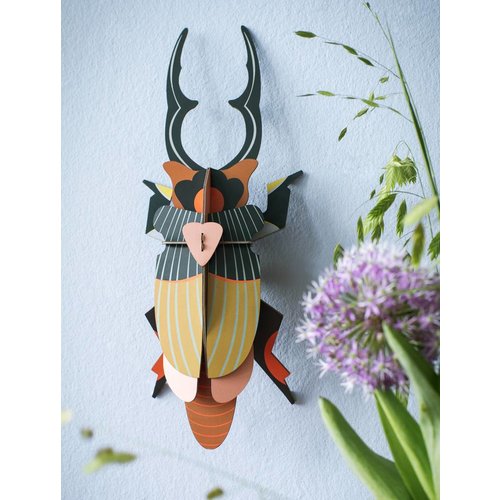 Studio Roof 3D Wall Decoration Giant Stag Beetle
