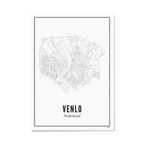 Wijck Plattegrond Venlo 30 x 40 cm