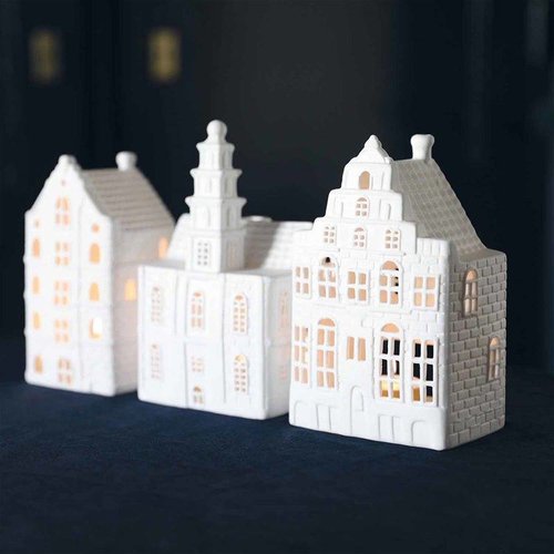 Klevering Tealight holder Canal house Gable Facade large
