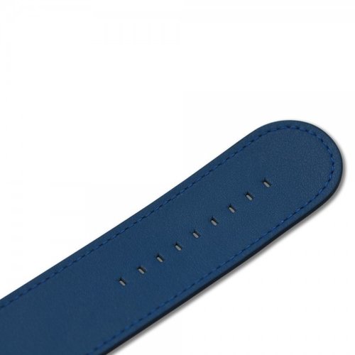 S.T.A.M.P.S Horlogeband Classic Leder Blauw S.T.A.M.P.S Horlogeband Classic Leder Blauw