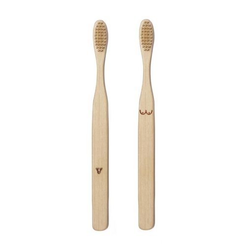 Kikkerland Toothbrushes bamboo Nudie