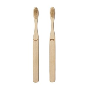 Kikkerland Toothbrushes bamboo His & Hers