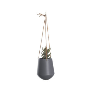 Present Time Hanging Flower Pot  Skittle large grey