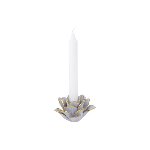 Present Time Kerzenständer flower weiß