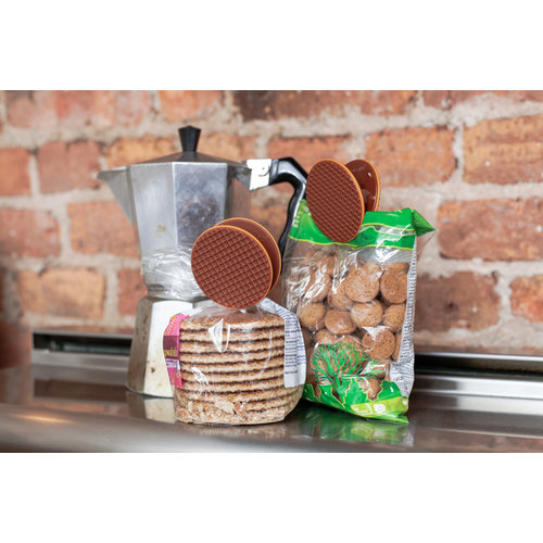 Kikkerland Stroopwafel Bag Clips