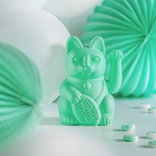 Donkey Products Lucky Cat mint groen voor gezondheid en vertrouwen